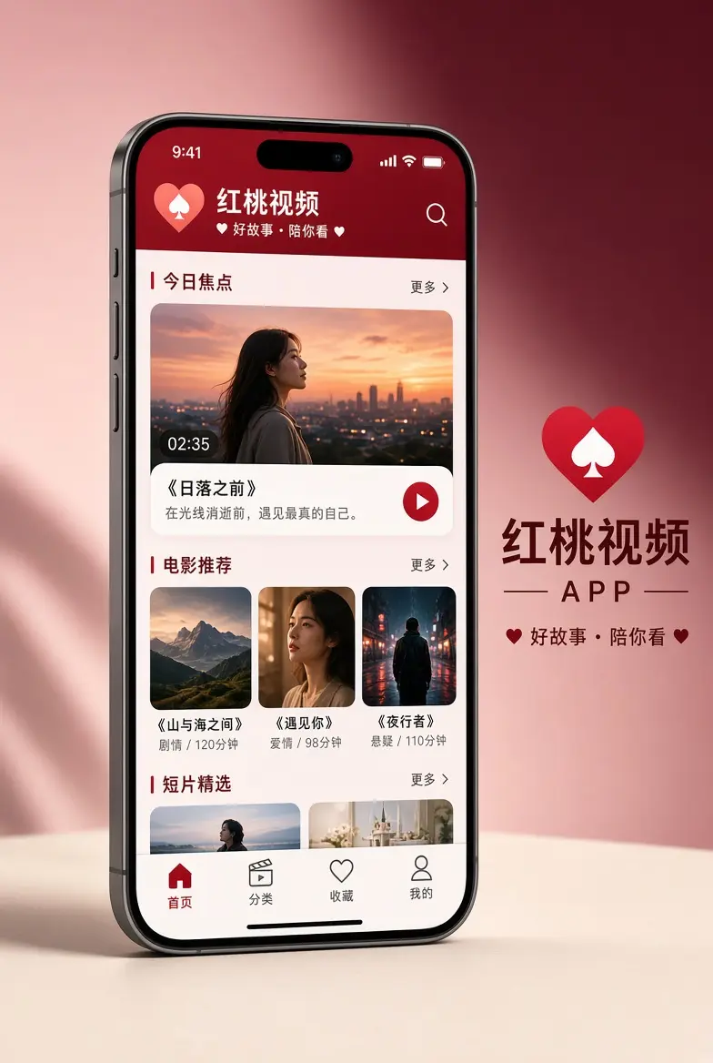 红桃视频APP界面
